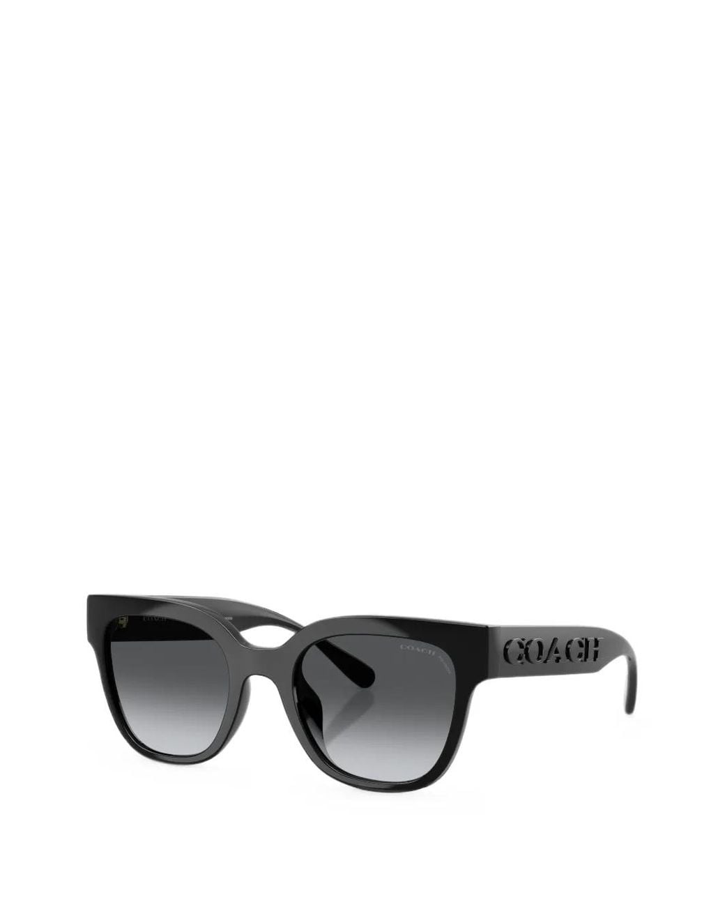 COACH Black Cft88 Squared-Frame Sunglasses