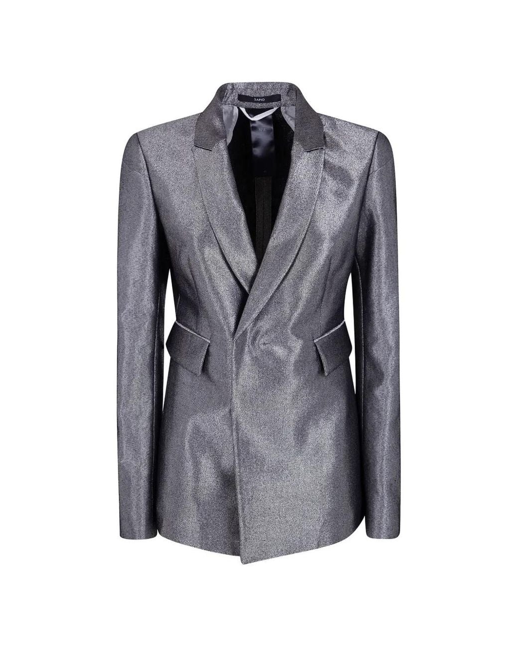 SAPIO Gray Denim Blazer