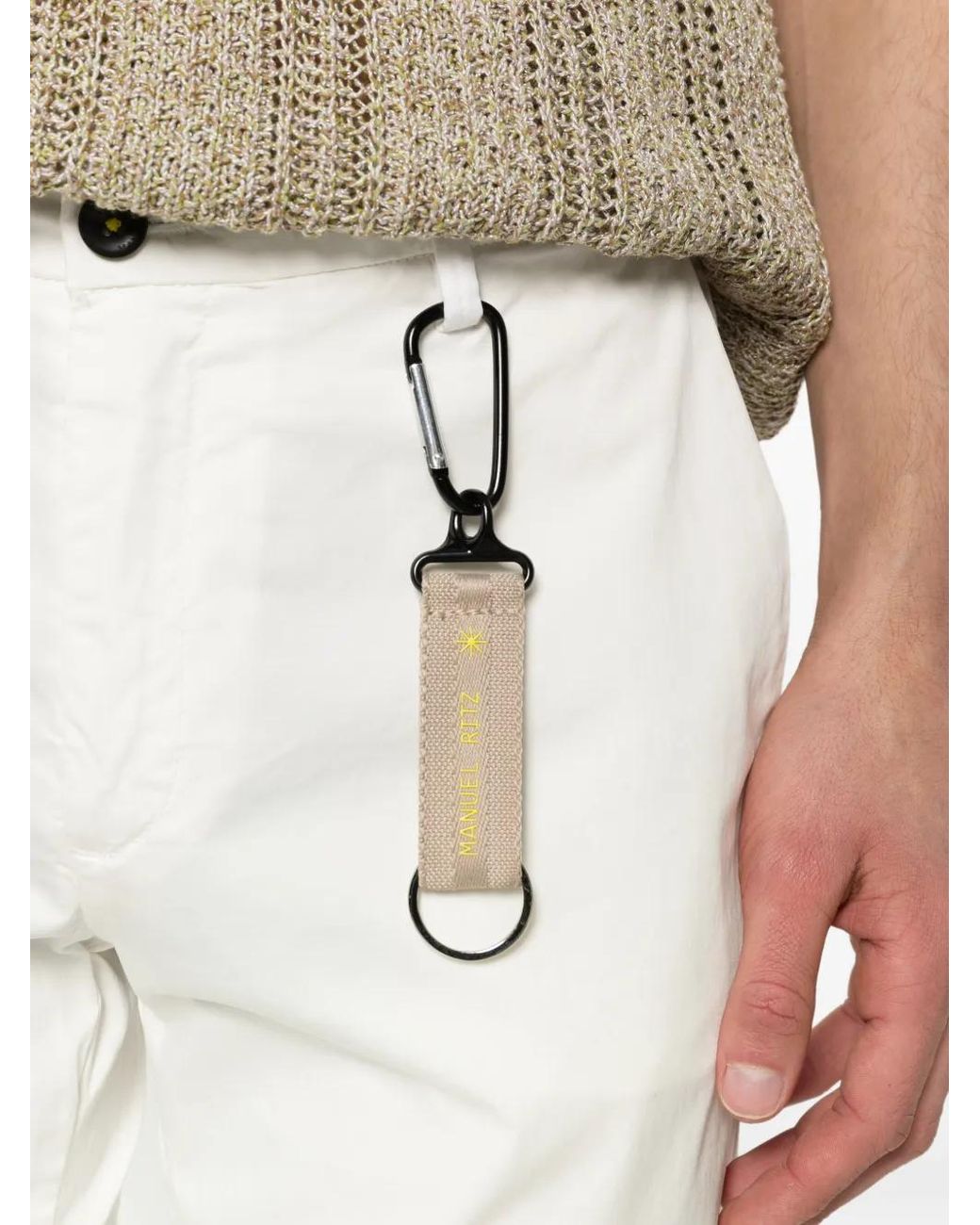 Manuel Ritz Hose Mit Logo-Patch in White für Herren