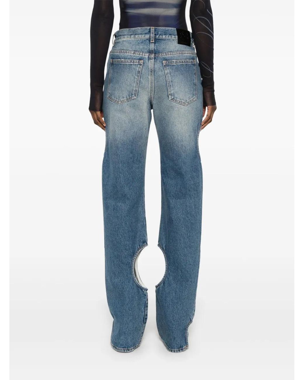 Off-White c/o Virgil Abloh Blue Denim Straight-Leg Jeans