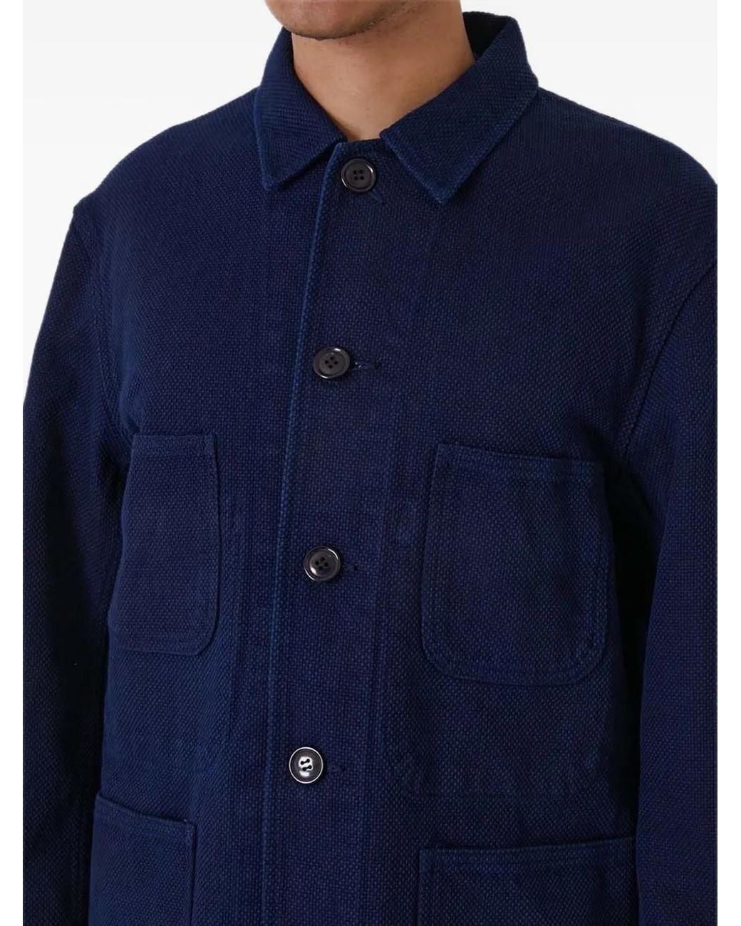 Blue Blue Japan Blue Patch-Pocket Jacket for men
