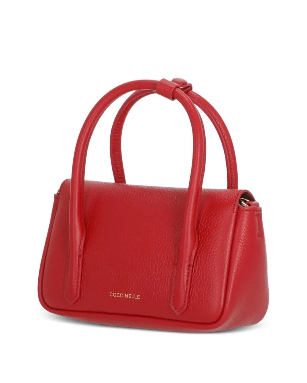 Coccinelle Red Mini C-Me Lock Tote Bag