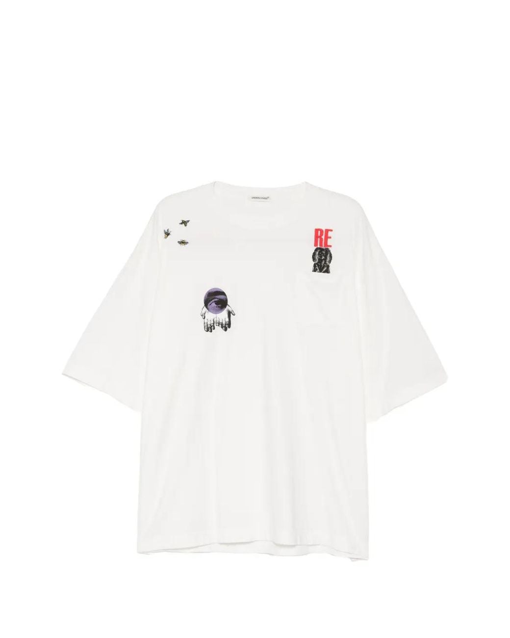 Undercover White T-Shirt Imprimé for men