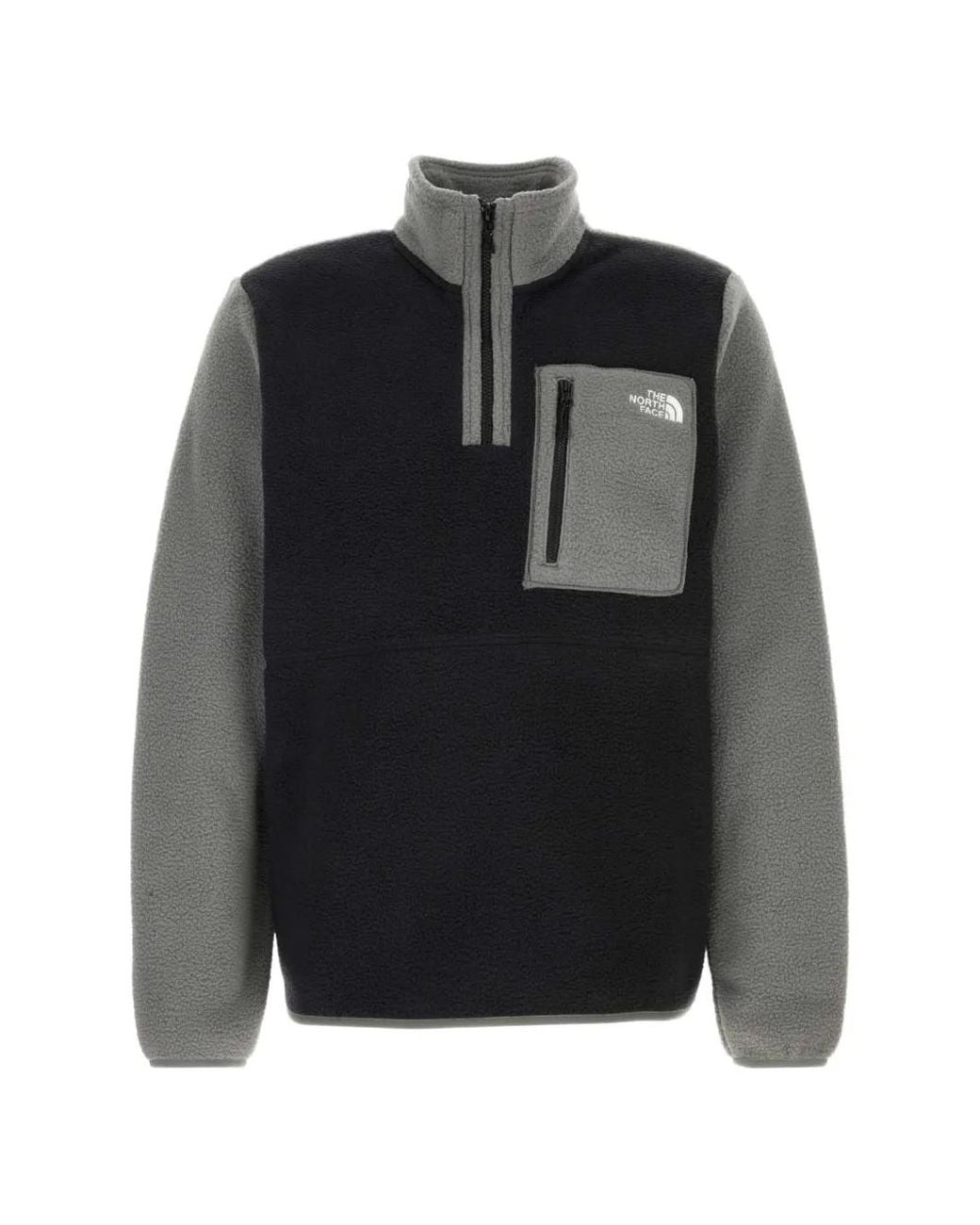 The North Face Black Yumiori Panelled Fleece Quarter-Zip Sweater for men
