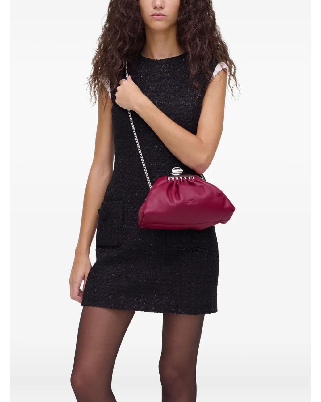 Marc Jacobs Purple Small Claw Clip Clutch Bag