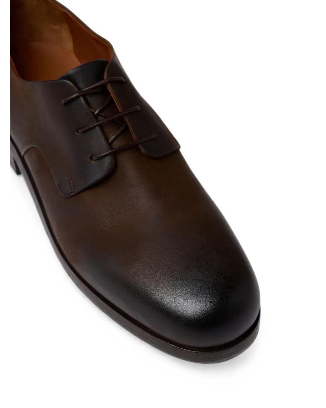 Marsèll Brown Derbies Gnocco En Cuir À Effet Dégradé for men