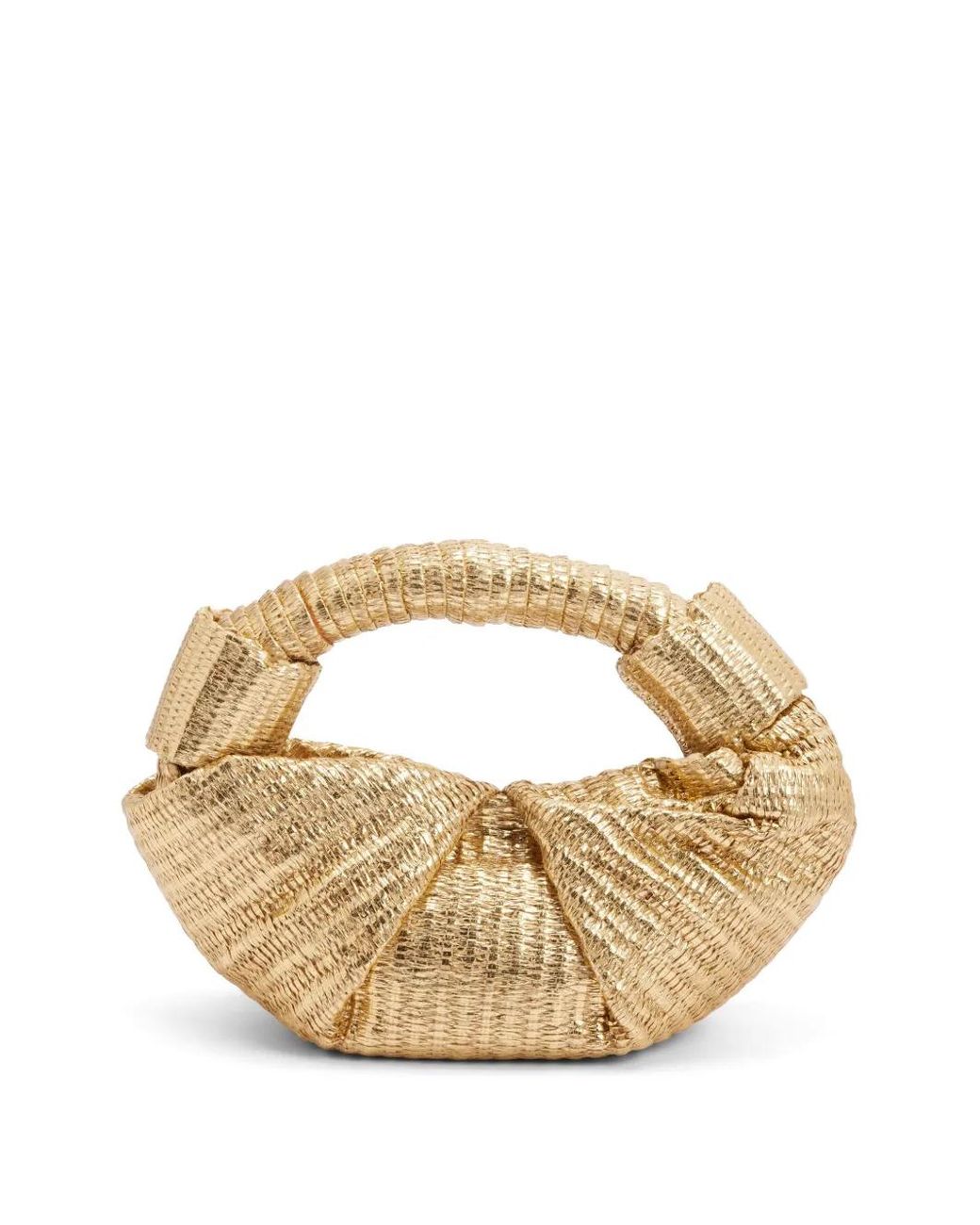 Simon Miller Metallic Raffia Lopsy Bag