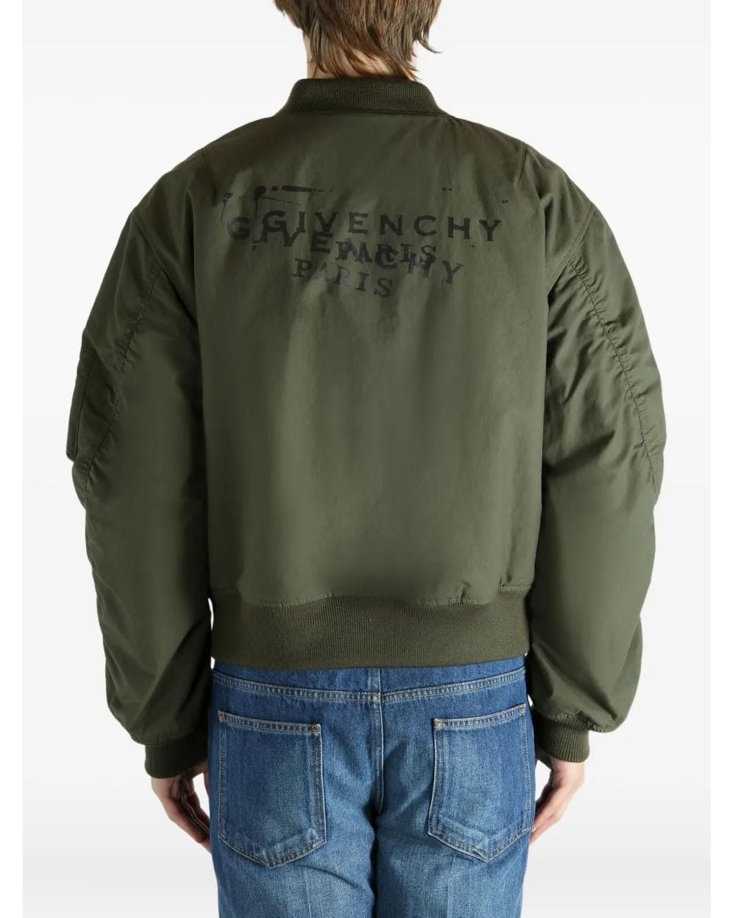 Givenchy Couture Seam Bomberjack Met Stempel-Print in het Green voor heren