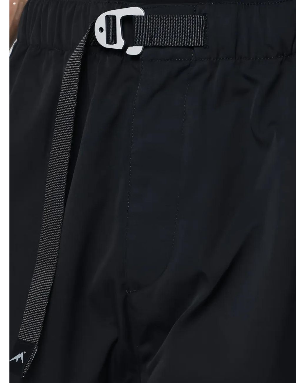Purple Mountain Observatory Black Elastic-Waist Trousers for men