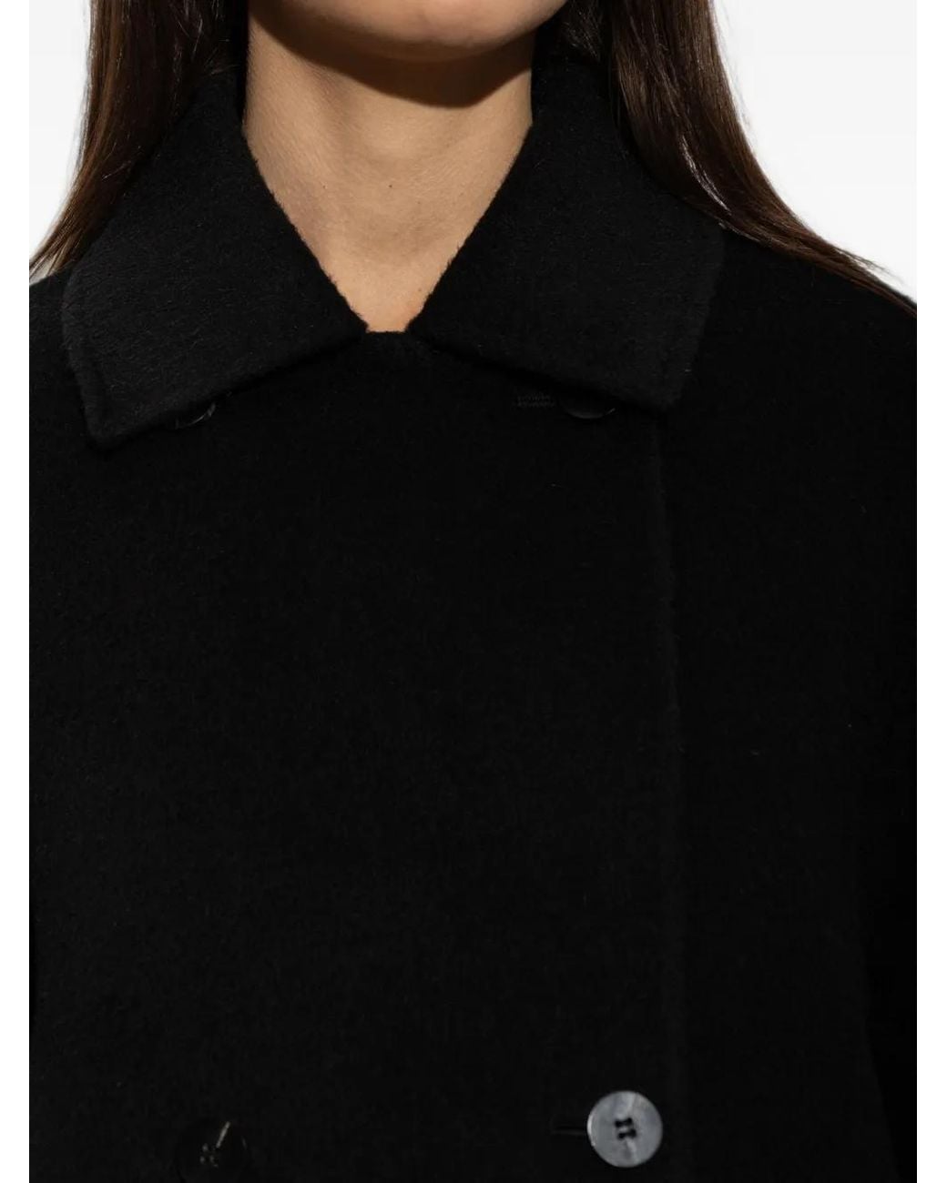 Lisa Yang Black Double-Breasted Coat