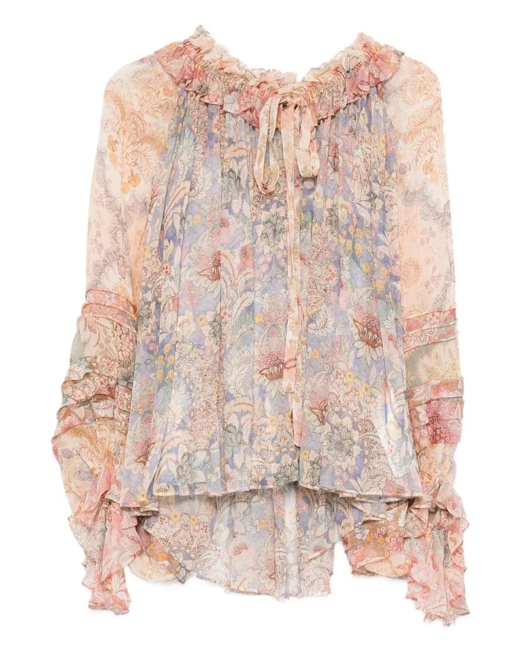 Zimmermann Pink Rebellion Blouse