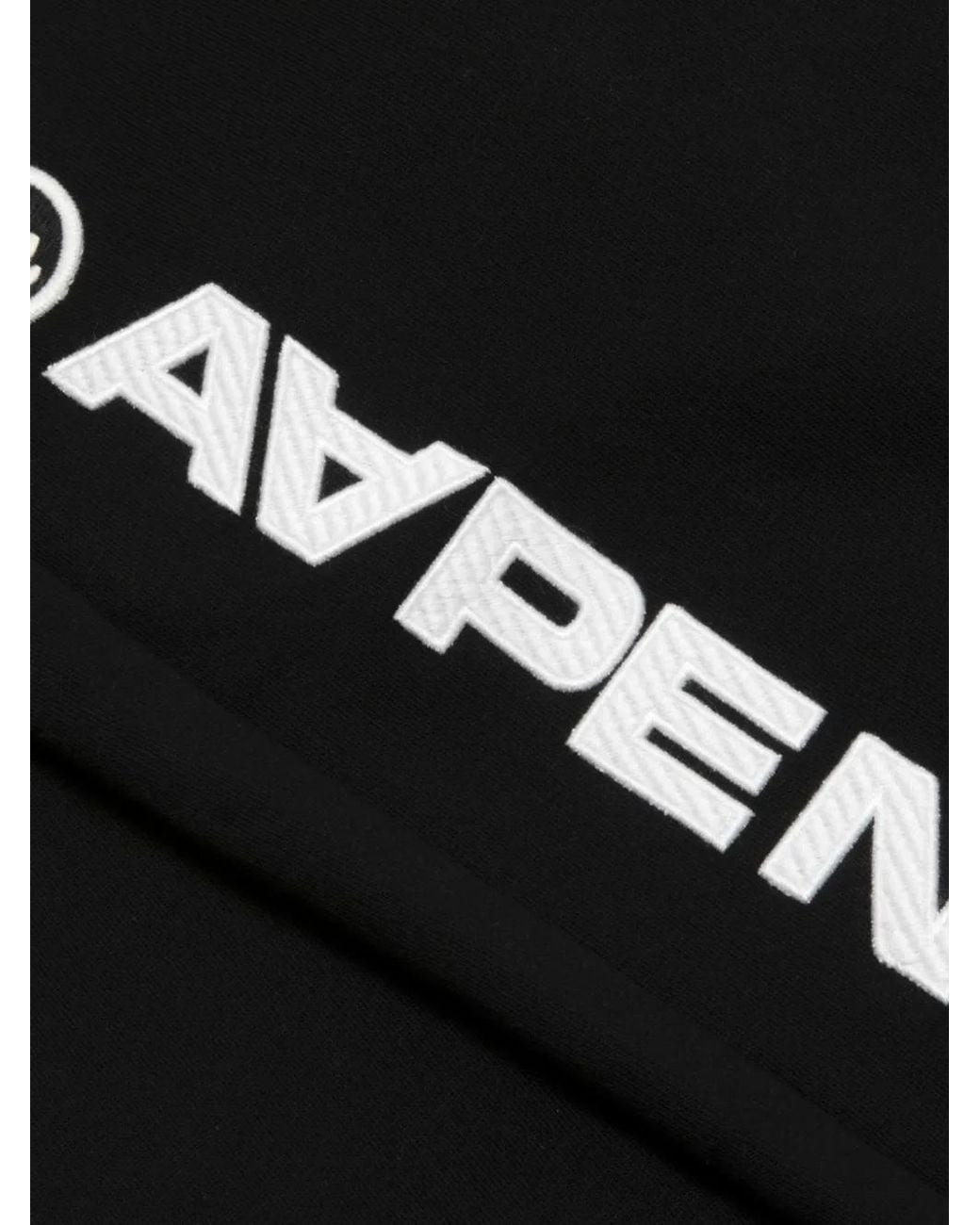 Aape By A Bathing Ape Black Logo-Print Track Pants for men