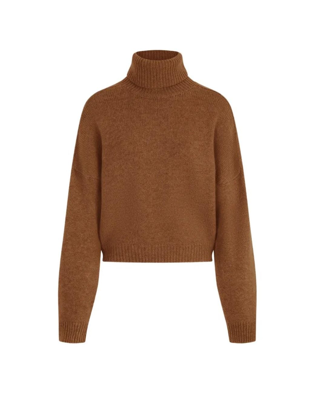 LeKasha Brown Bangkok Roll-Neck Sweater