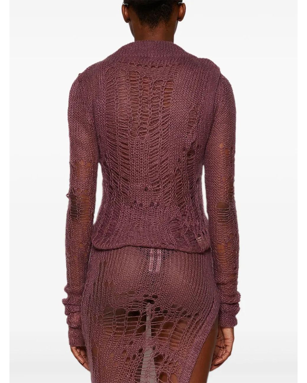 Rick Owens Pink Spider Banana Sweater