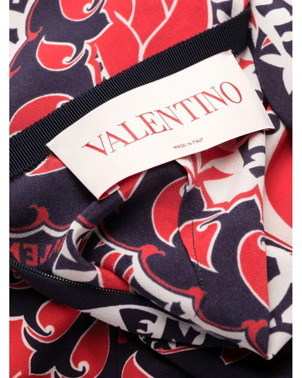Valentino Garavani Red Archive Manifesto A-Line Dress