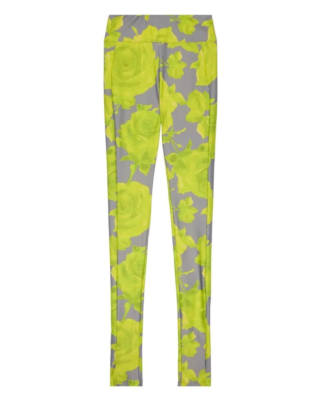 MSGM Broek Met Bloemenprint in het Yellow