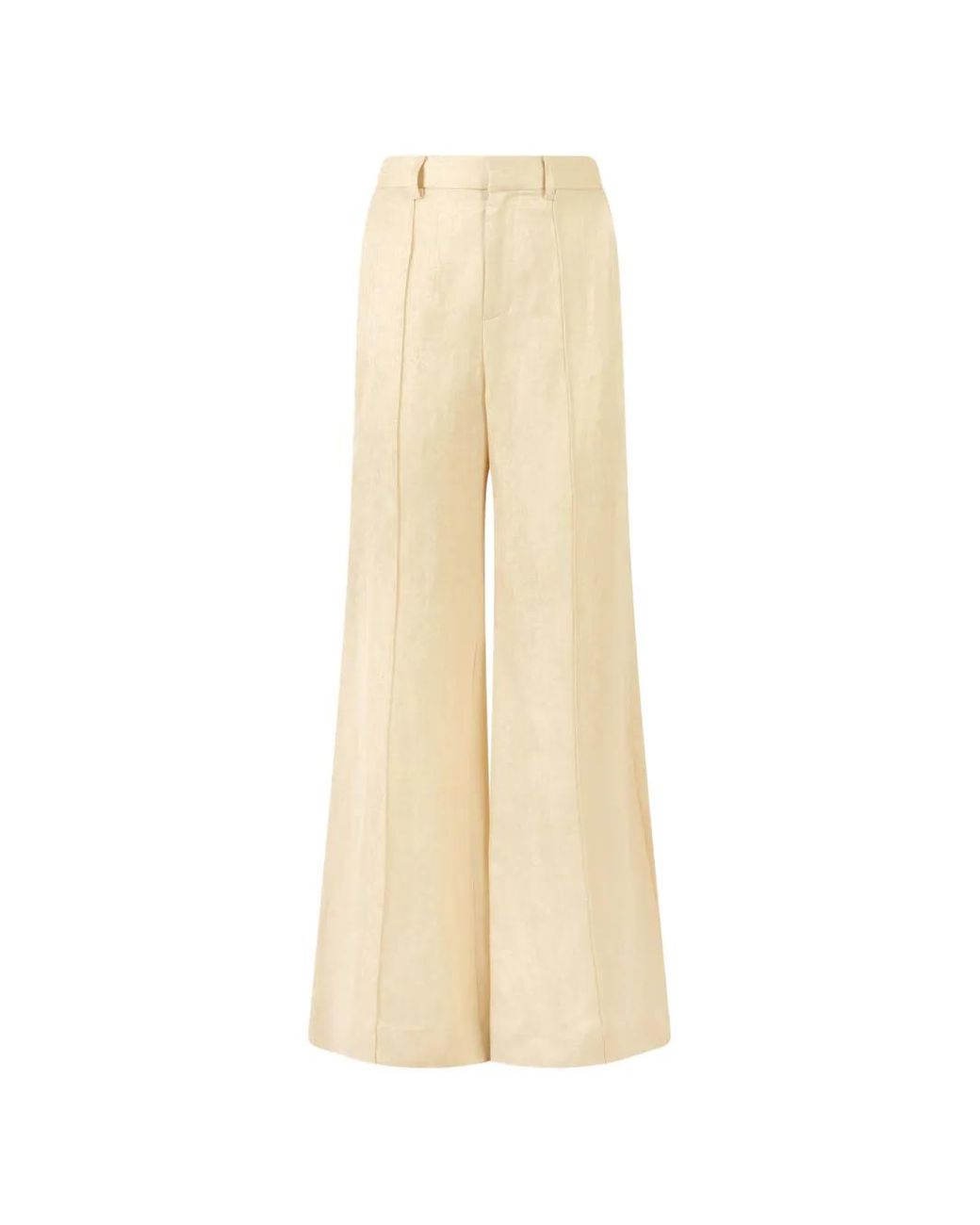 Rosie Assoulin White Concealed-Closure Palazzo Pants