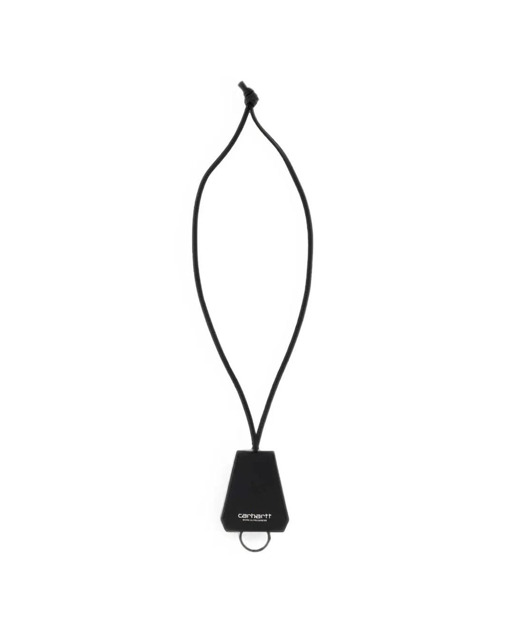Carhartt Black Arizona Logo-Print Key Ring for men