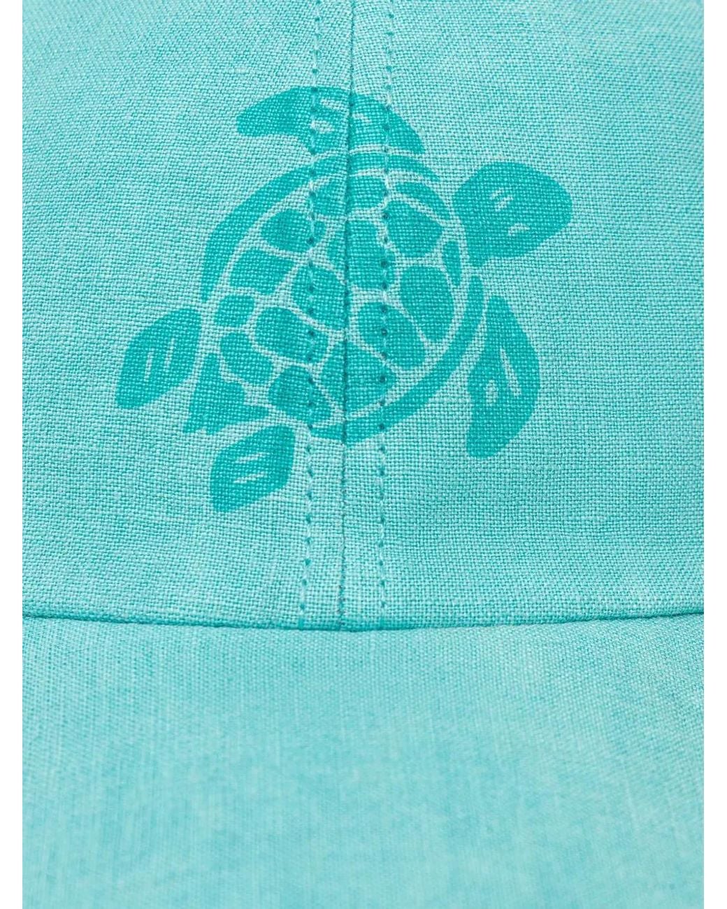 Vilebrequin Blue Camo Turtle-Print Baseball Cap