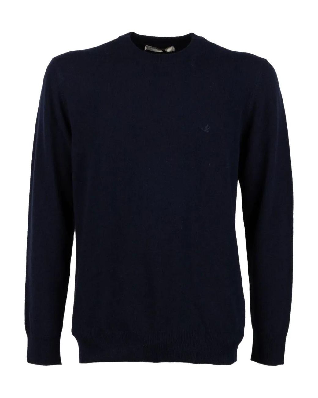 Brooksfield Blue Long-Sleeve Crew-Neck Sweater for men