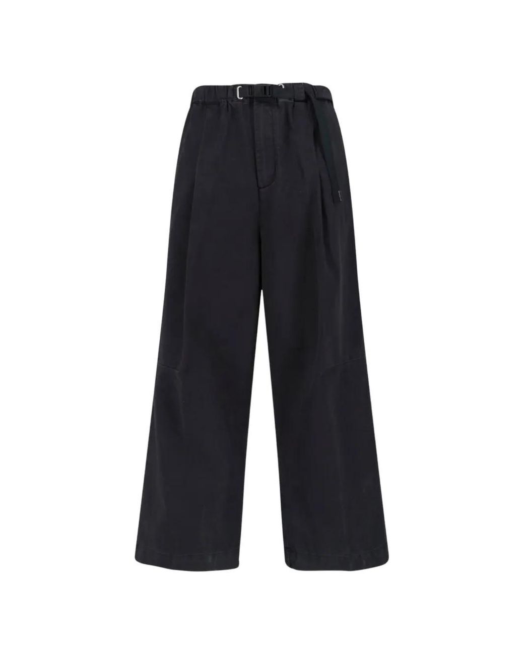 White Sand Blue Pantalon Plissé À Taille Ceinturée for men