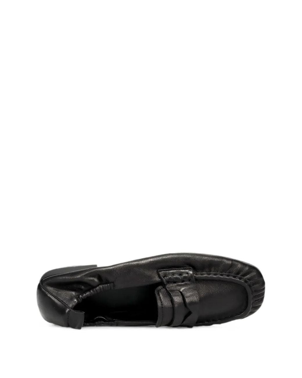 COPENHAGEN Black Leather Mask Loafers