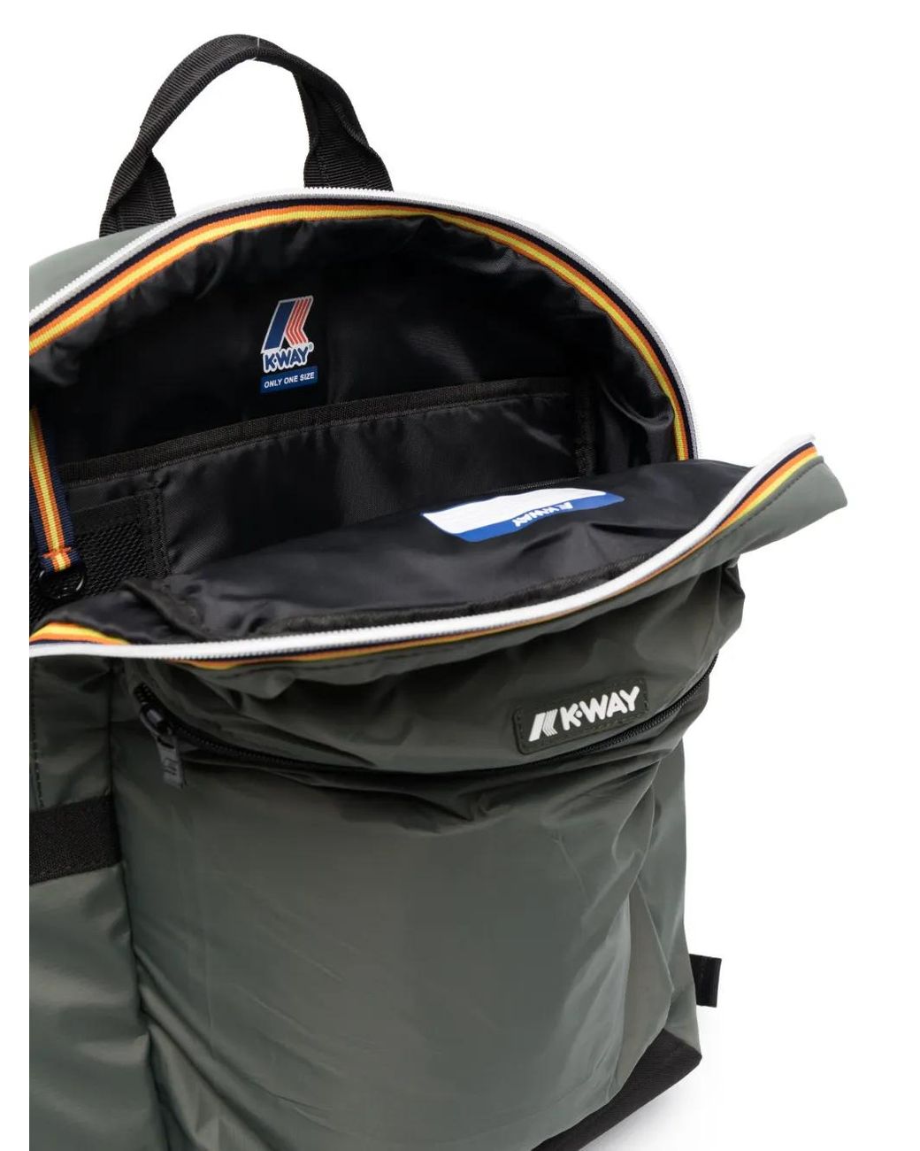 K-Way Gray Laion Zip-Fastening Backpack