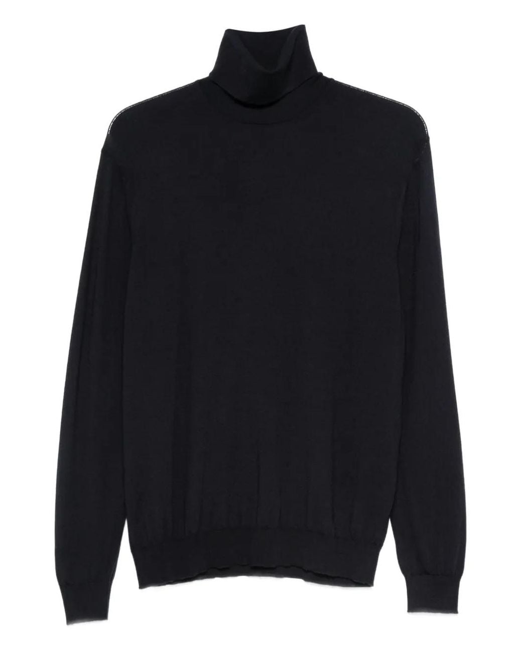 Malo Blue Roll-Neck Sweater for men