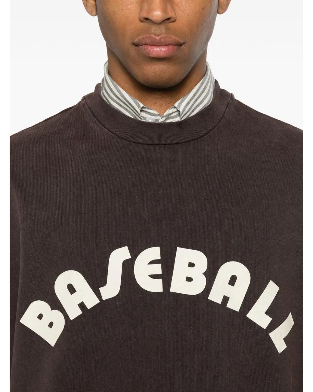 Fear Of God Brown Logo-Print Long-Sleeve T-Shirt for men
