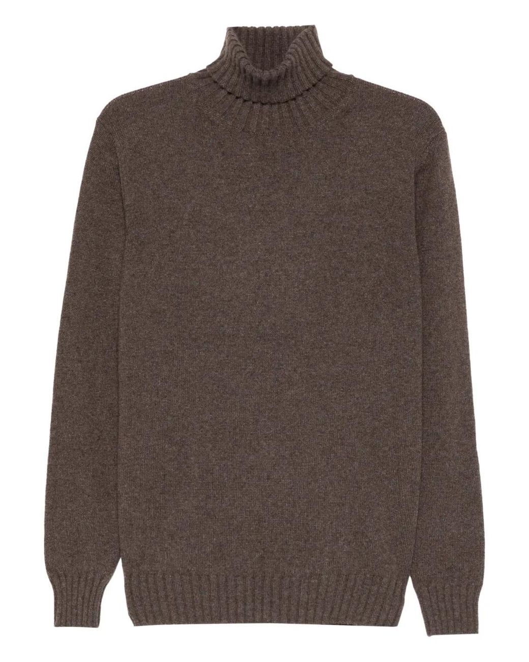 Pull À Col Roulé Dell'Oglio pour homme en coloris Brown