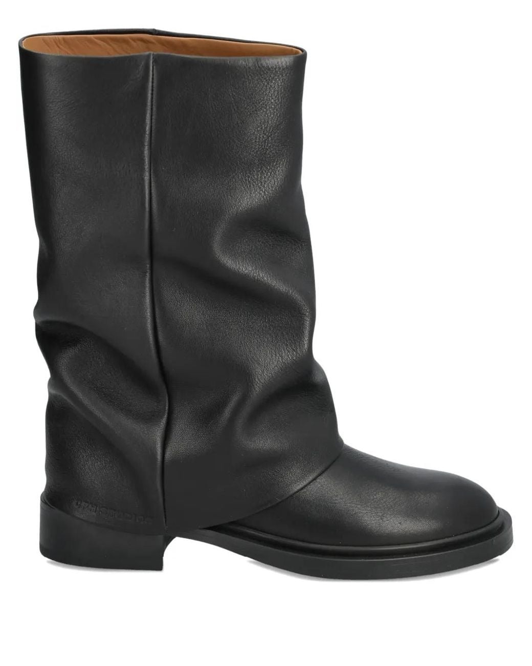 COPENHAGEN Black Gathered Boots