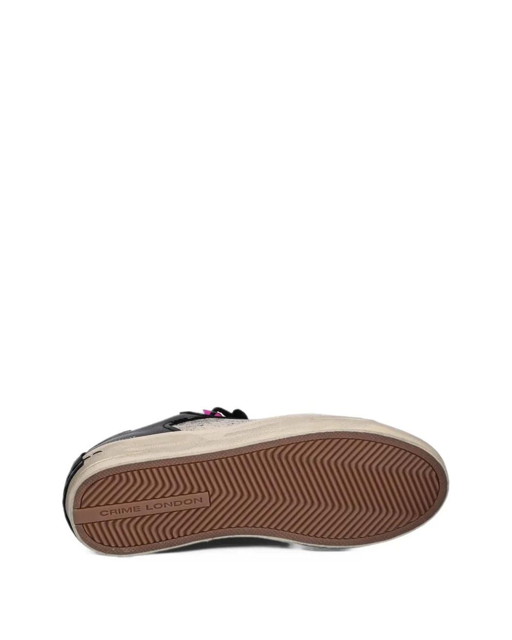 Crime London Black Skate Deluxe Sneakers