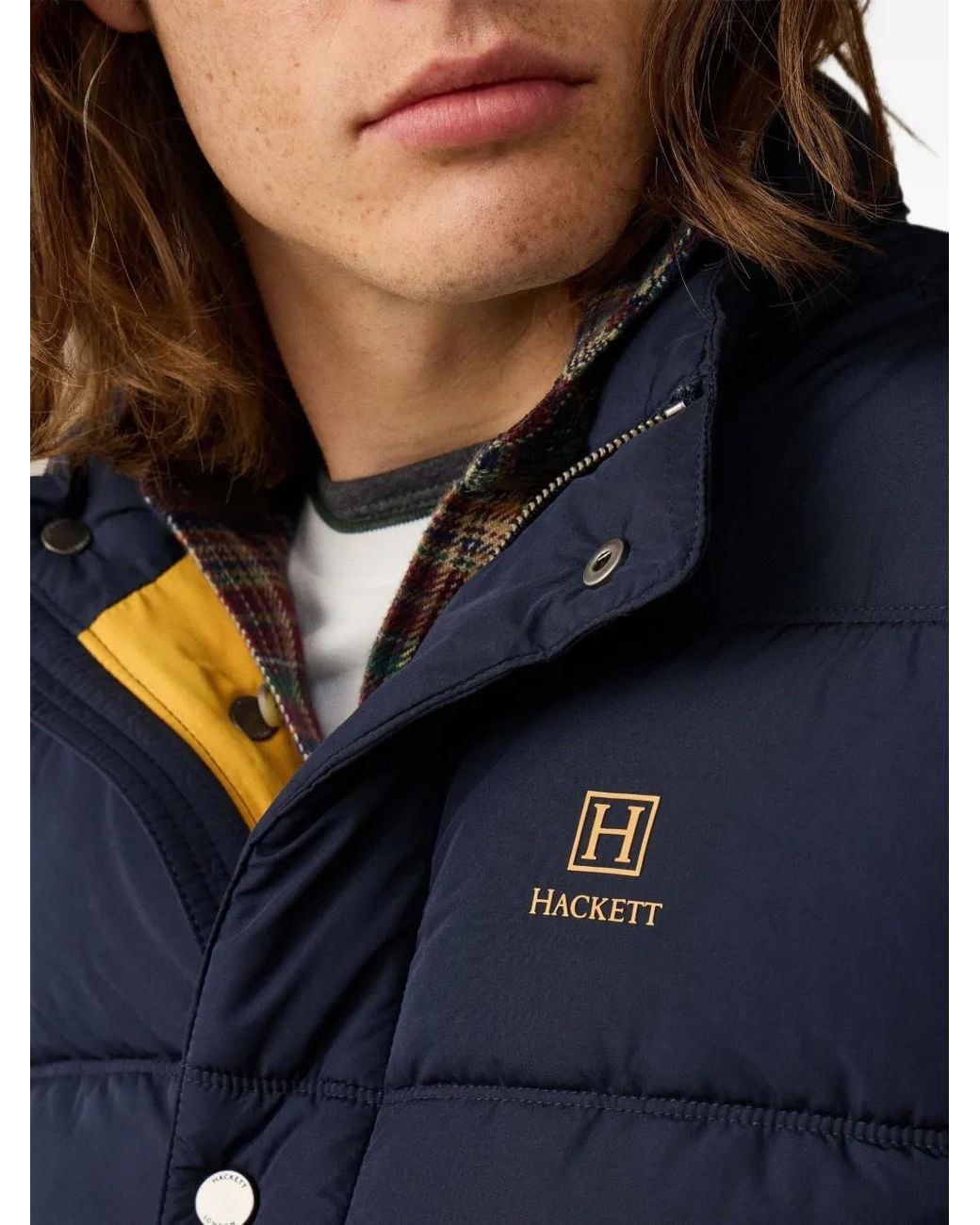 Hackett Heritage Steppweste in Blue für Herren