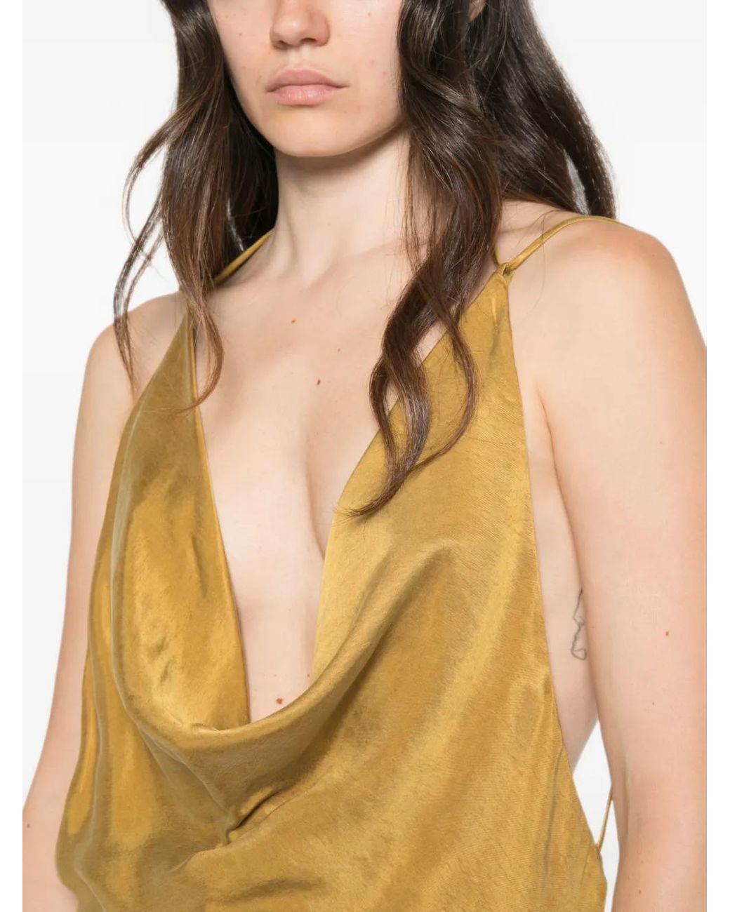 ANDAMANE Metallic Vera Maxi Dress