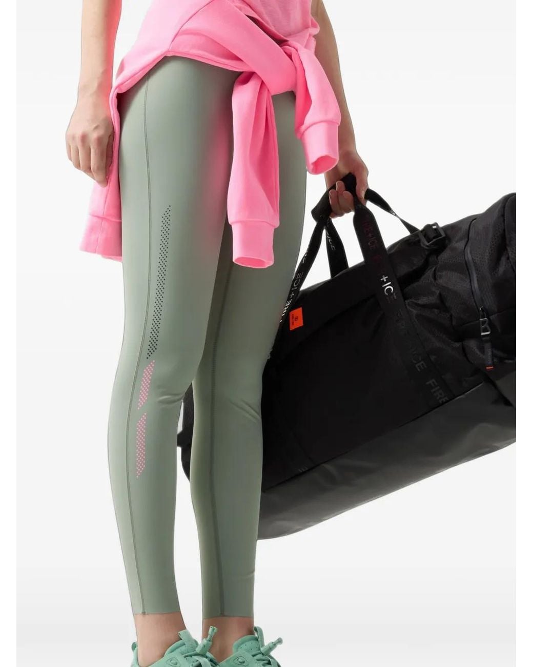Bogner Fire + Ice Green Caige Logo-Print Leggings