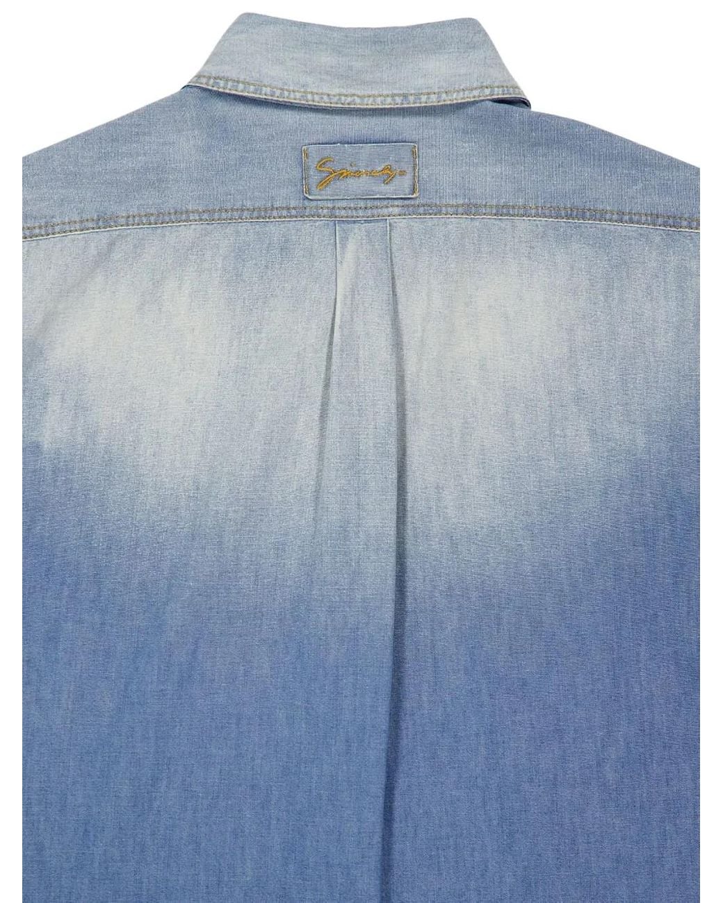 Chemise En Jean À Design Patchwork Givenchy pour homme en coloris Blue