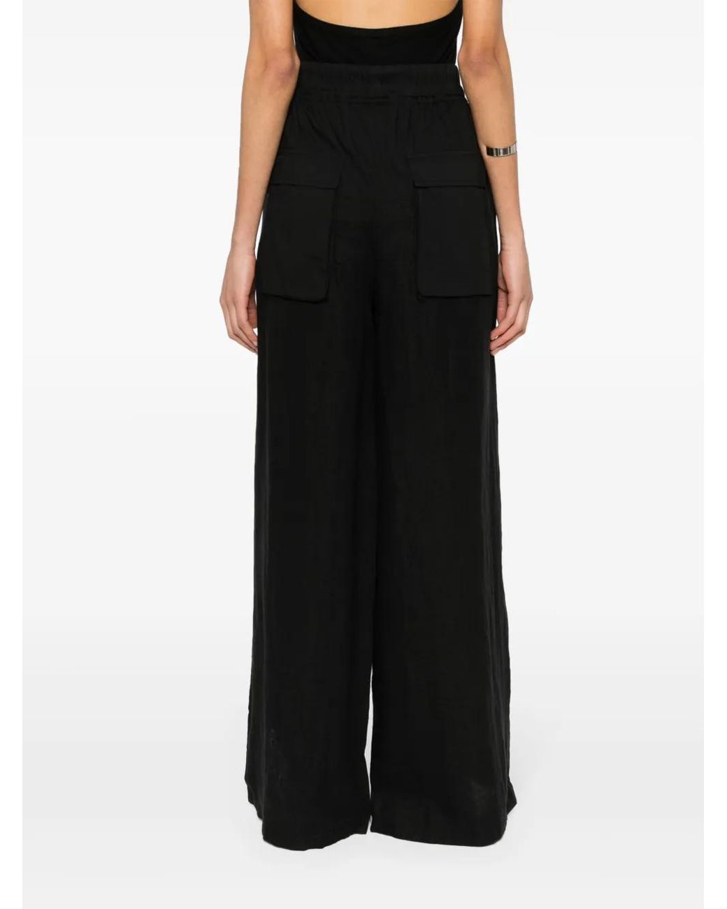 Pantalon Ample En Chambray Thom Krom en coloris Black