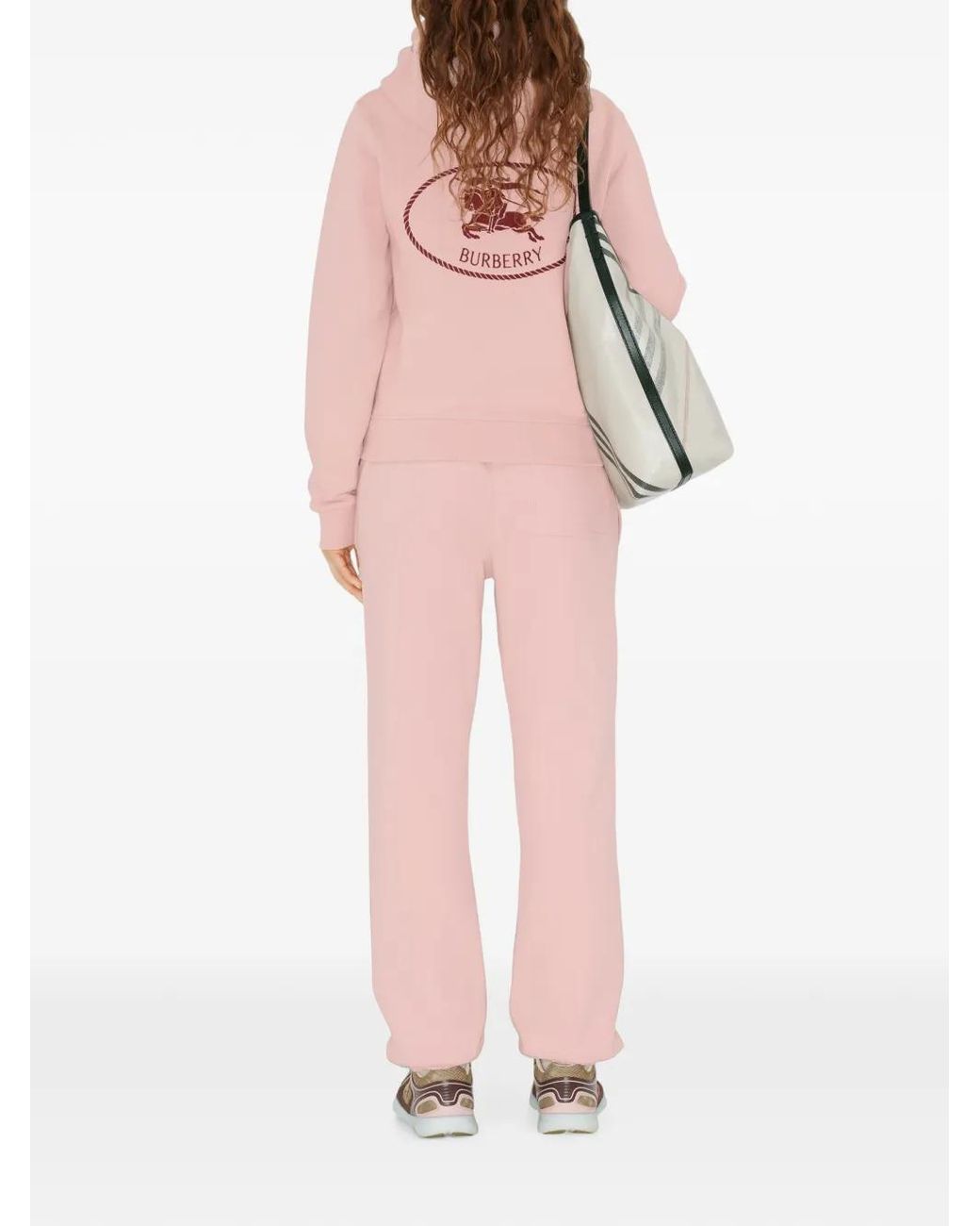 Burberry Pink Pantalon De Jogging En Coton