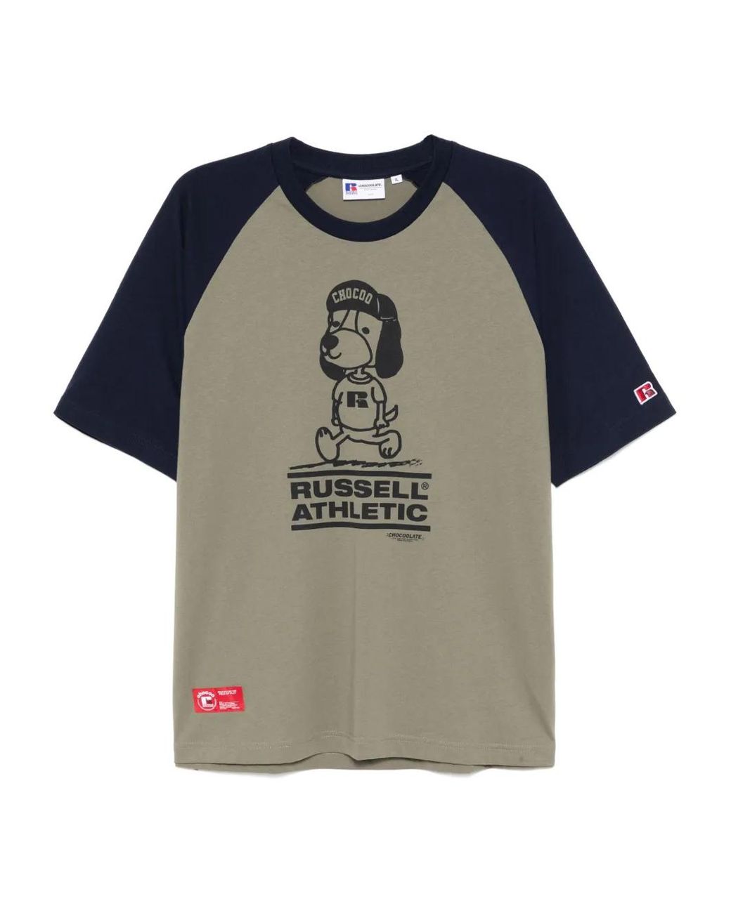 Chocoolate Blue X Russell Athletic Graphic-Print T-Shirt for men