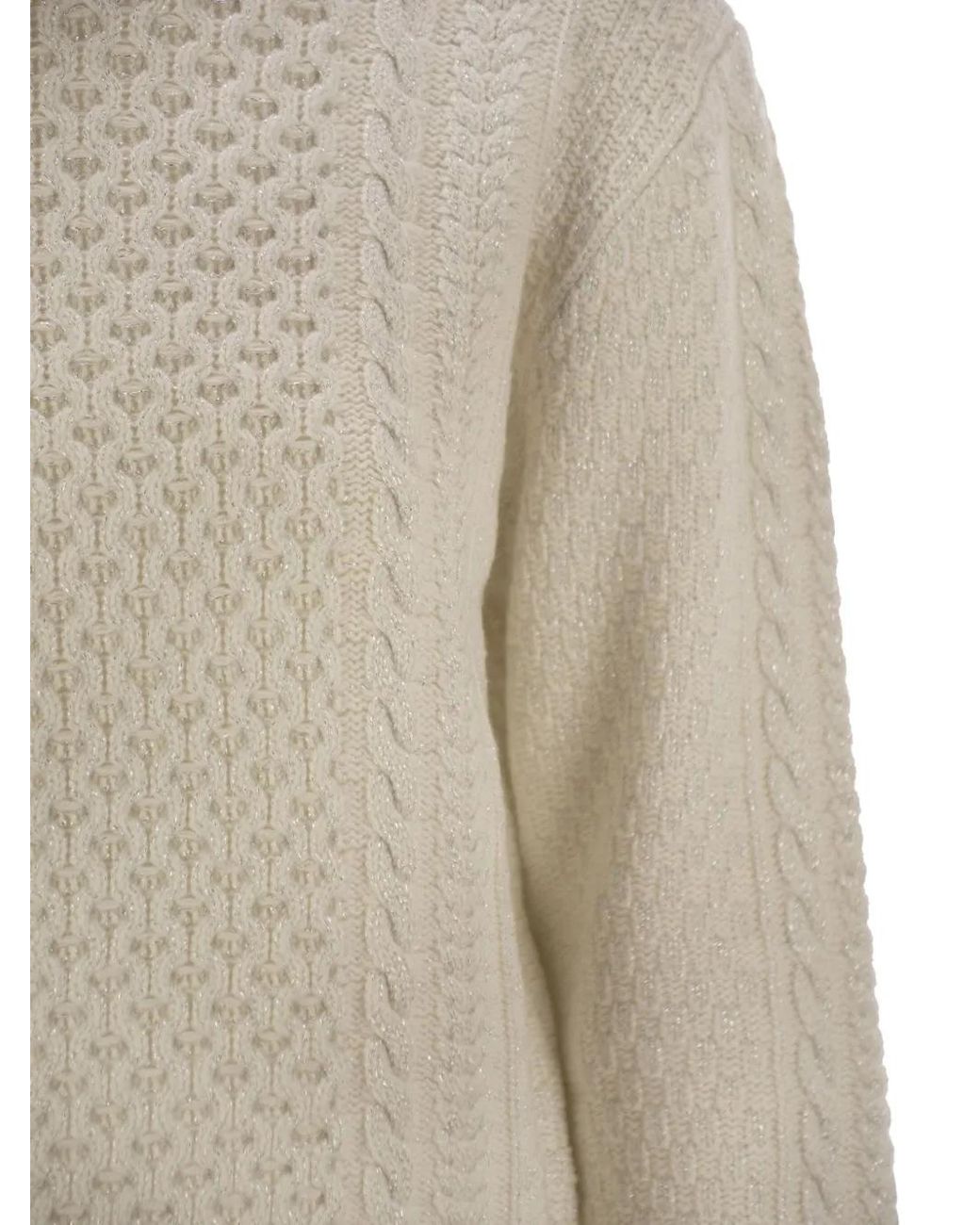 Fabiana Filippi Natural Crew-Neck Sweater