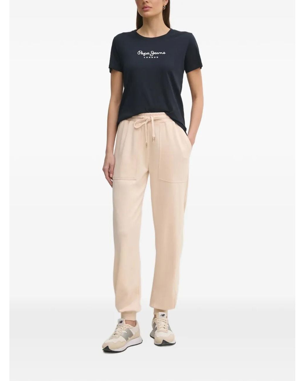 GAUDI Natural Patch-Pocket Drawstring Trousers