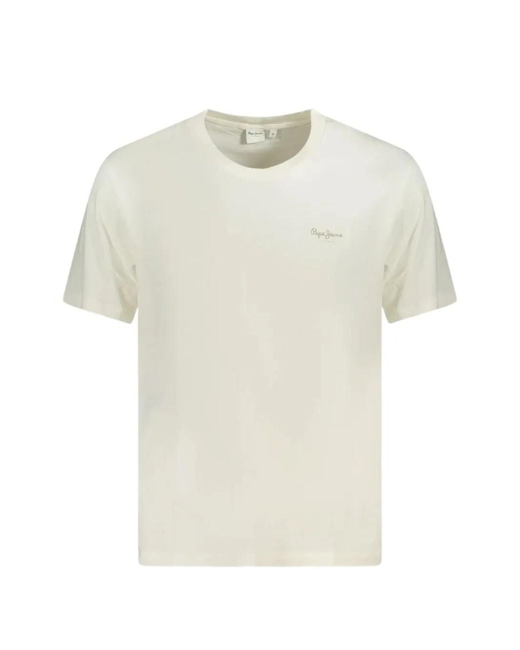 Pepe Jeans White T-Shirt À Logo Imprimé for men