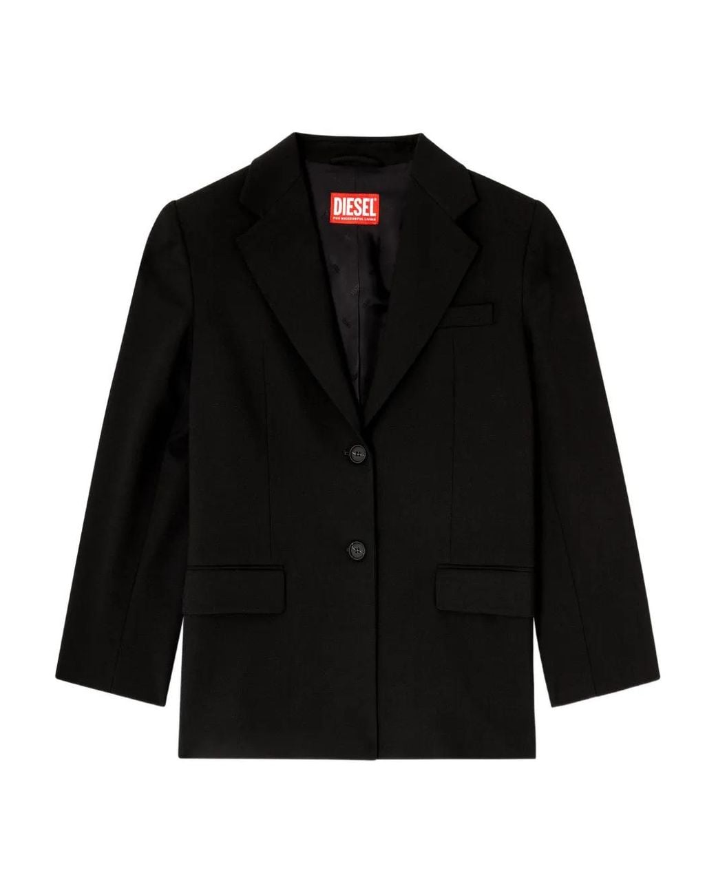 DIESEL Black G-Kess-R1 Single-Breasted Blazer