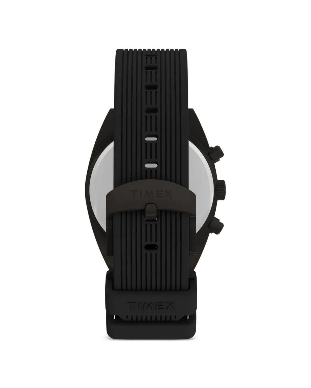 Timex Black Expedition Capstone 46Mm Chronograph Watch for men