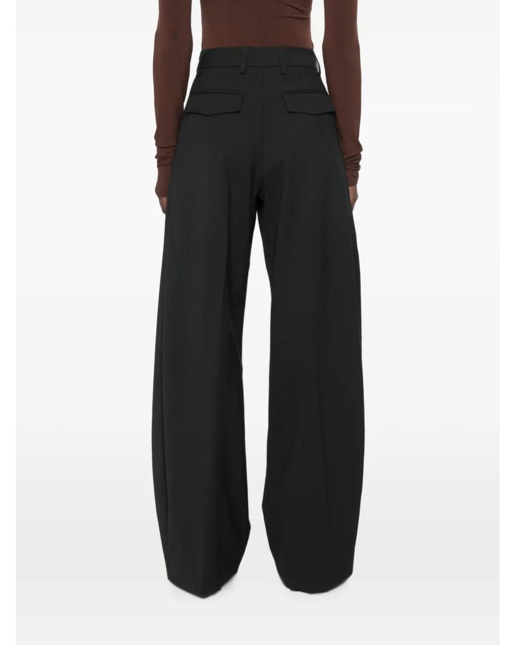Thelatest White Pantalon De Tailleur E-Billie À Plis