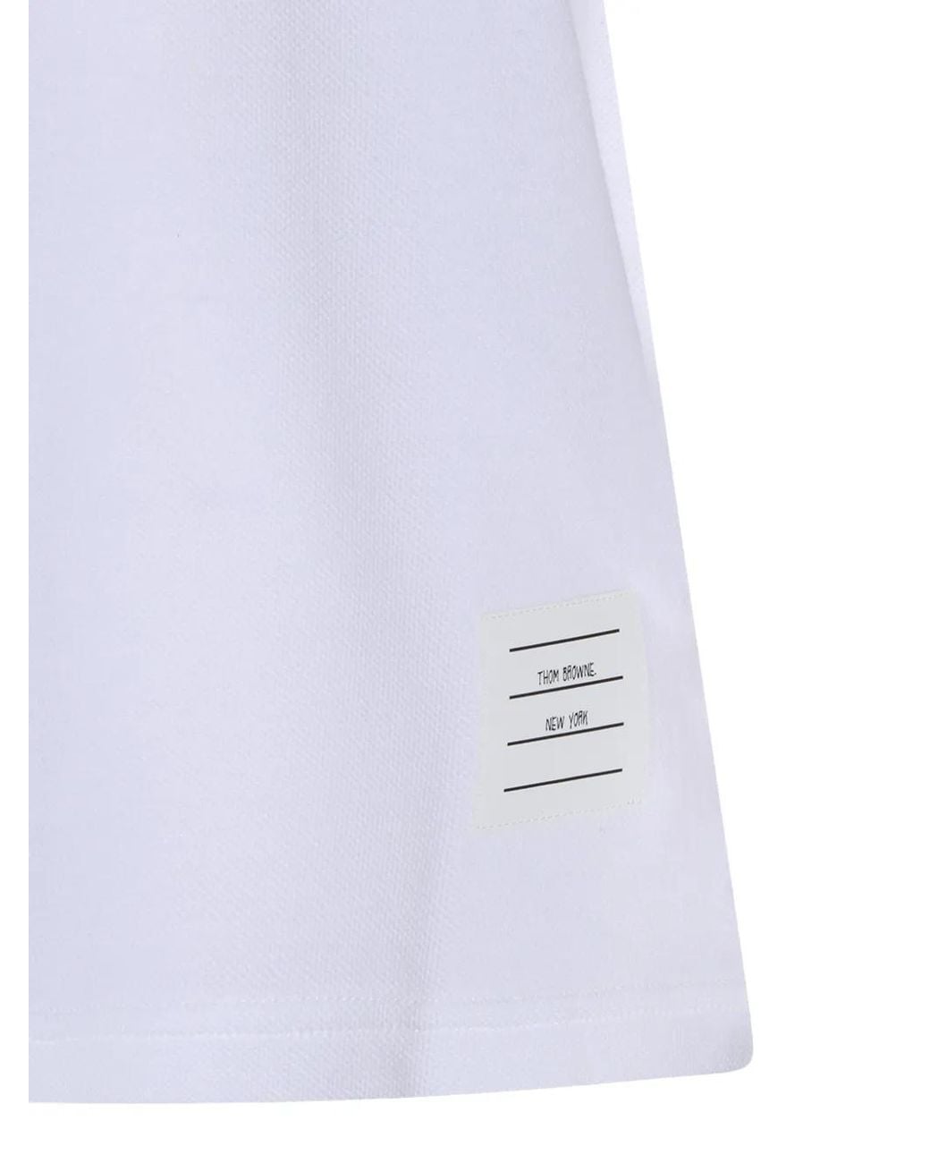 Polo À Patch Logo Thom Browne en coloris Blue