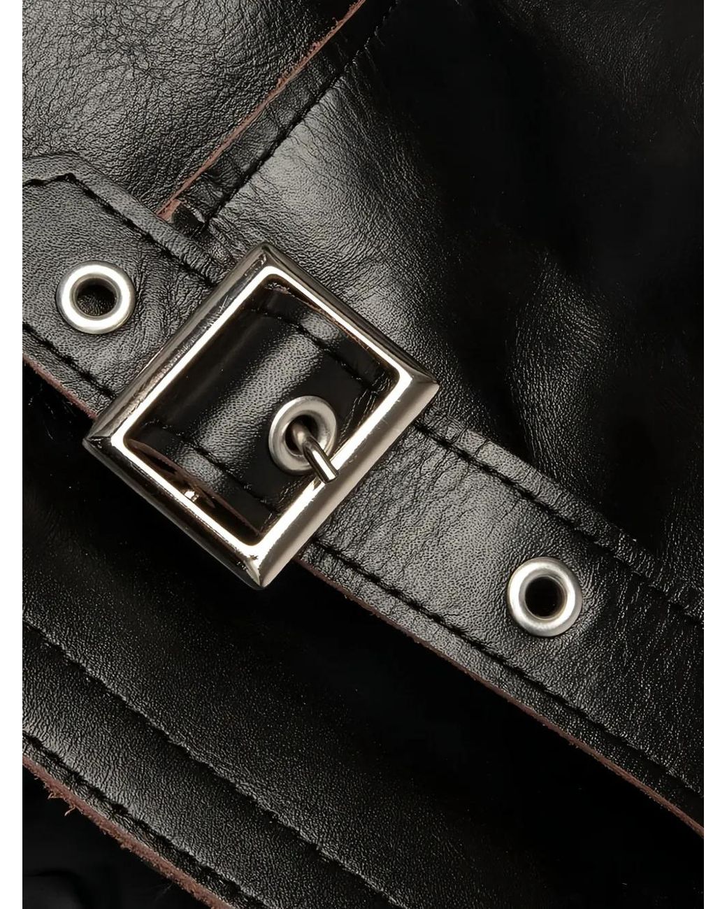 Sacai Leren Jack in het Black voor heren
