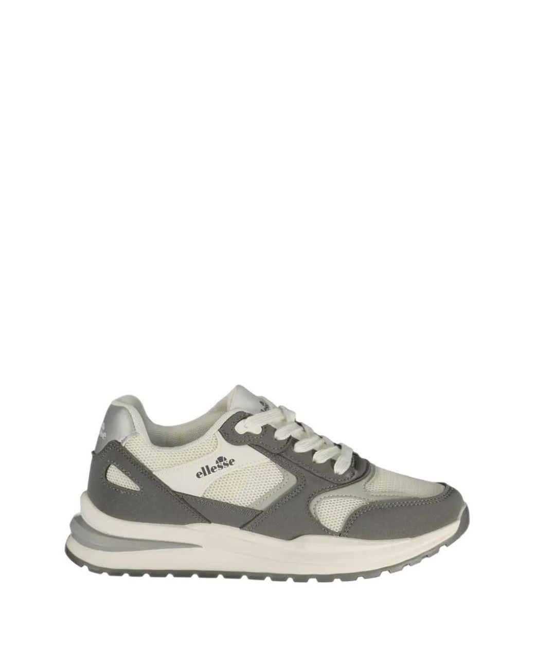 Ellesse White Logo-Print Panelled Sneakers