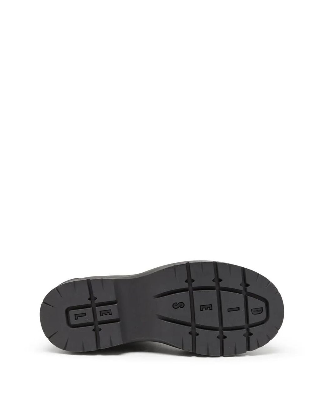 DIESEL Black D-Donald-Rubber-Trimmed Ankle Boots for men
