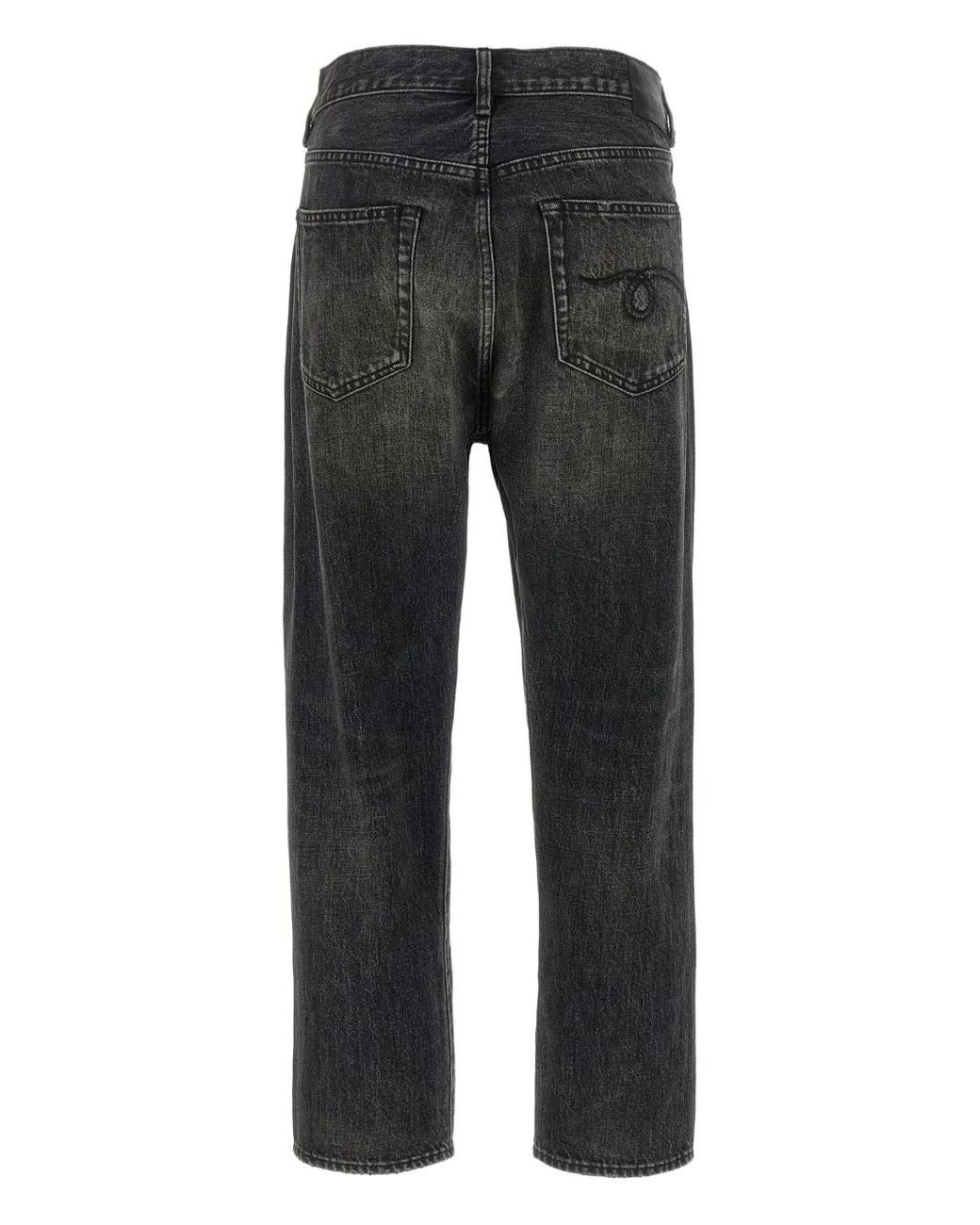 R13 Gray Crossover Five-Pocket Jeans
